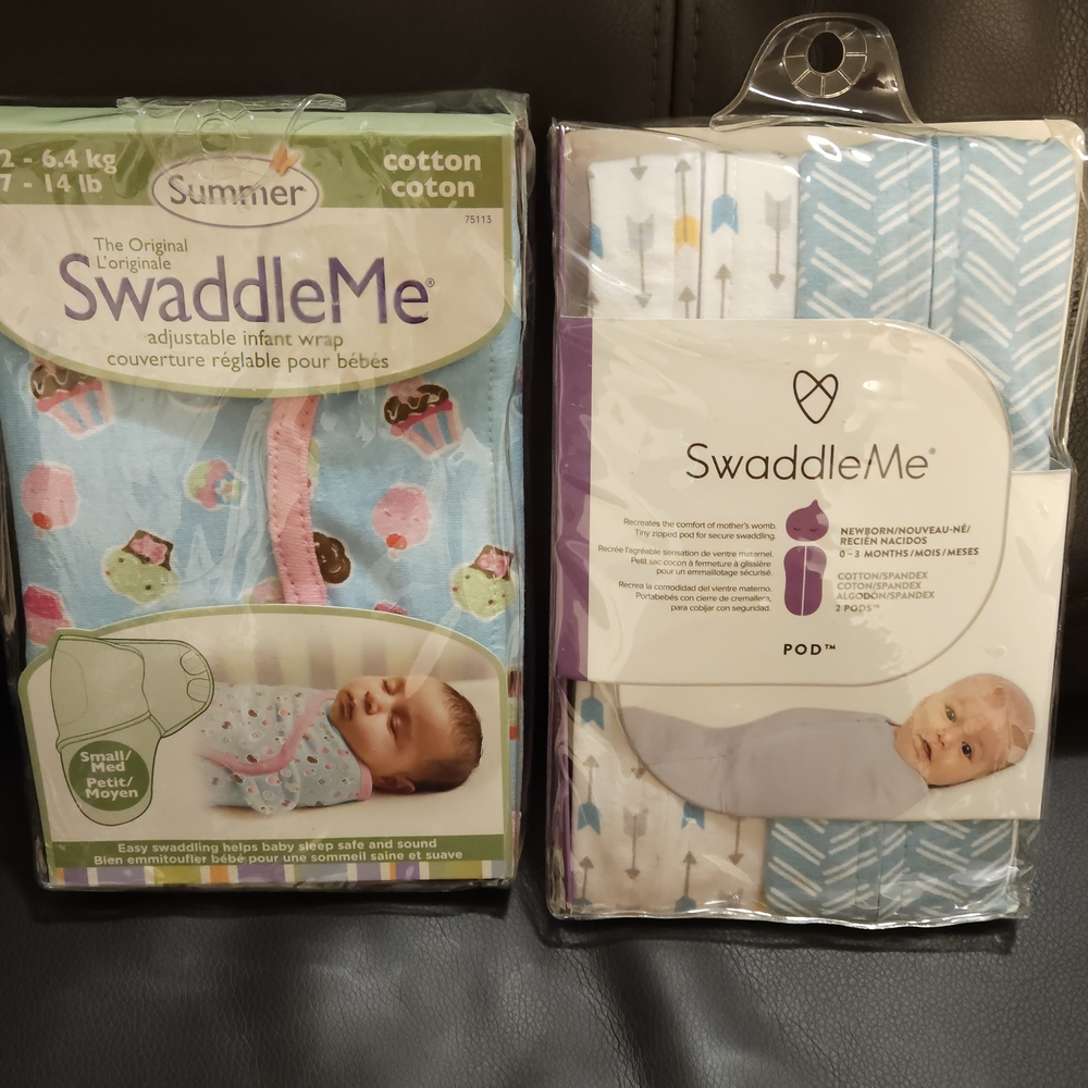 NEW!! 3 SwaddleMe Pods/Adjustable Wrap. Originals!!